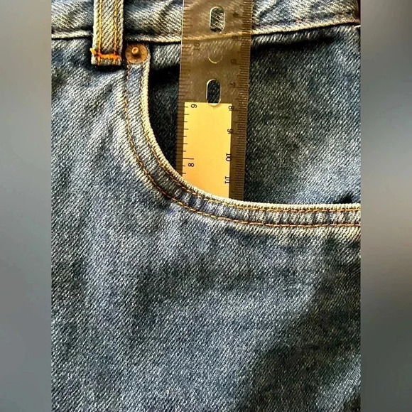 Bugle Boy Deadstock 100% Cotton High Rise Denim Blue Jeans Size 29 waist - Picture 9 of 14